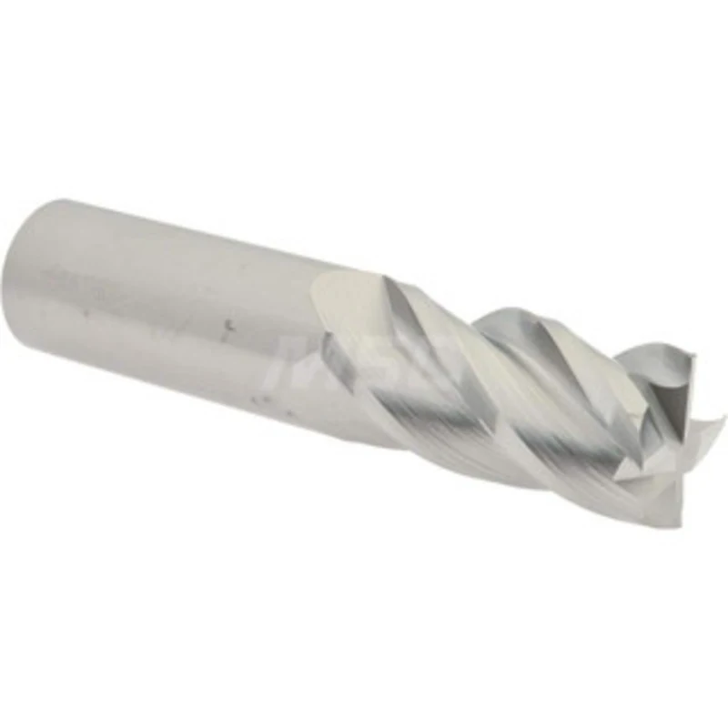 Accupro 7/8, 1-3/4 LOC, 7/8 Shank Diam, 4 OAL, 4 Flute, Solid Carbide Square End Mill Single End, Uncoated, Spiral Fl...
